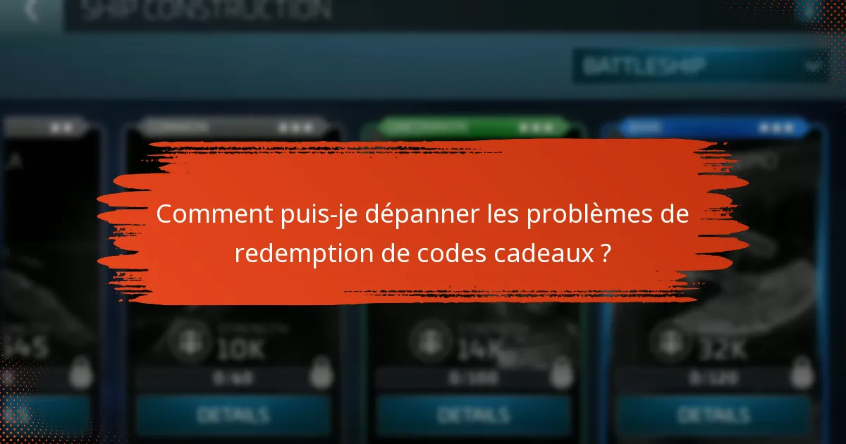 Quels problèmes courants surviennent lors de la redemption de codes cadeaux ?